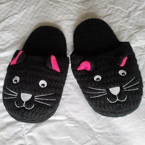 Black Cat Slippers